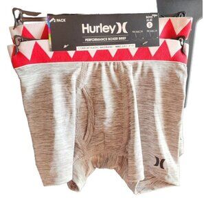 Hurley Shark Boys Size Small Boxers 2pk Performance Boxer Brifes